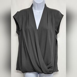 Halogen Nordstrom S Top Grey Beluga Flowy Criss Cross Bottom Connected Tank